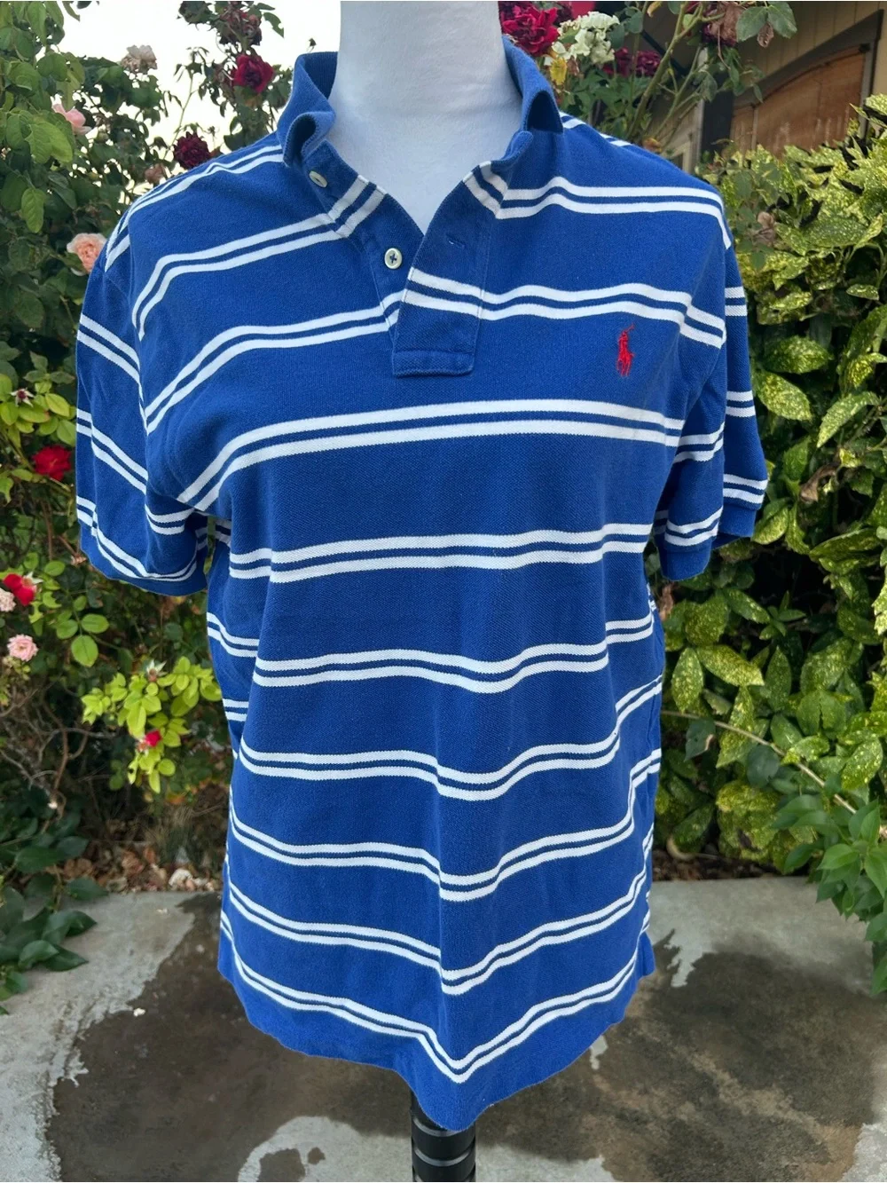 Ralph Lauren Preppy Old Money Country Club Striped Polo Shirt